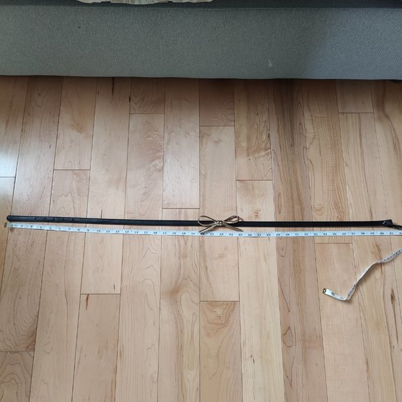 Black Thin Waist Fashion Belt with Bow - Picture 2 of 4